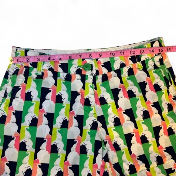 Crown & Ivy Multicolor Patterned Women Shorts Size 6 - Picture 6 of 7